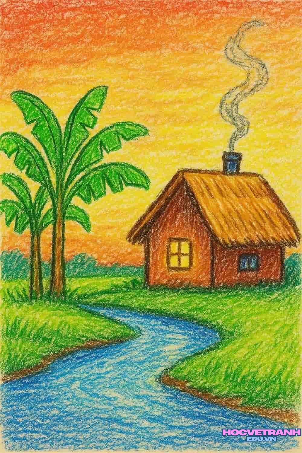 Tranh cảnh làng quê Việt