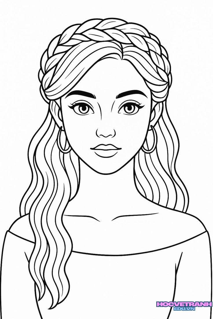 Tranh tô màu cây thông ngộ nghĩnh