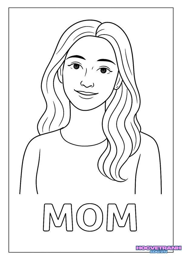 Tranh tô màu cây thông rực rỡ