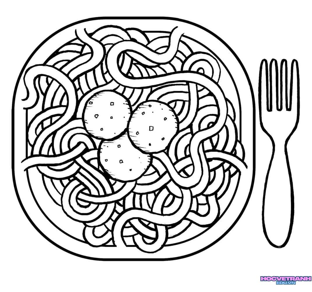 Tranh tô màu đĩa xinh xắn