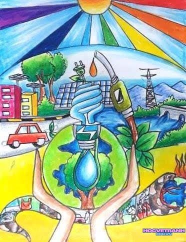 Tranh vẽ tiết kiệm điện