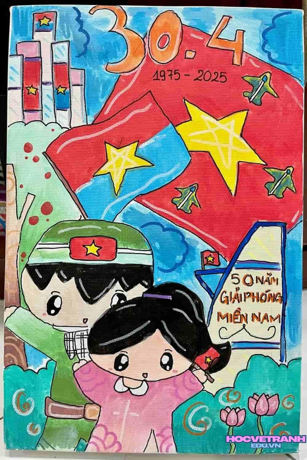 Tranh vẽ tình yêu nước