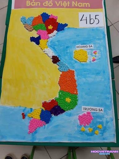 Vẽ bản đồ Việt Nam màu