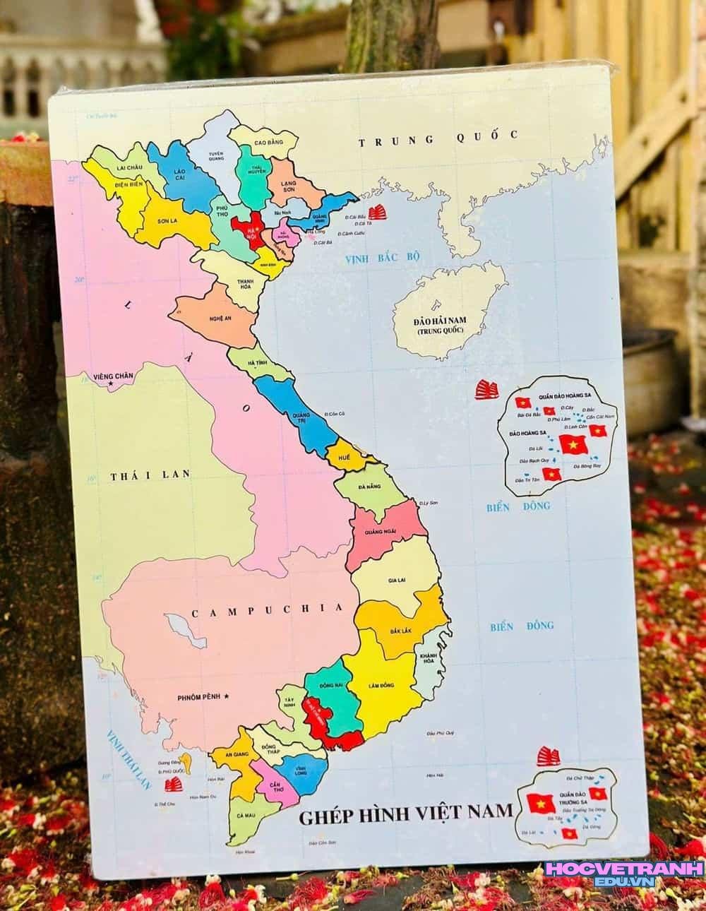 Vẽ bản đồ Việt Nam nước
