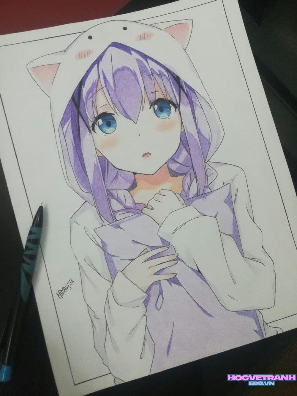 Vẽ chân dung chibi xinh