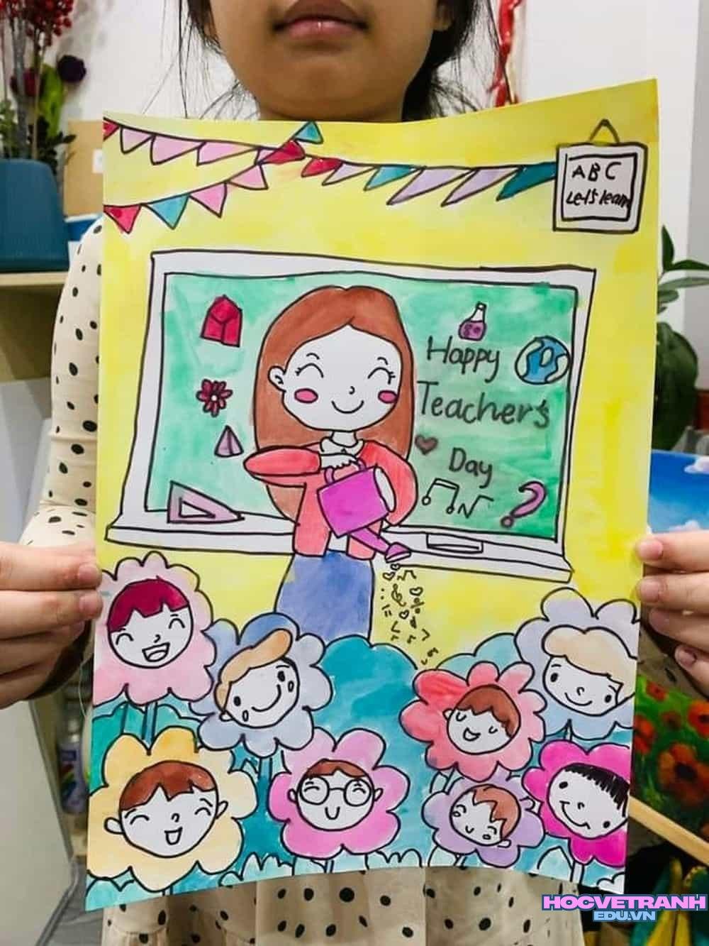 Vẽ tranh 20 11 sách