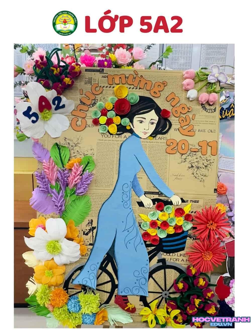 Vẽ tranh 20 11 yêu