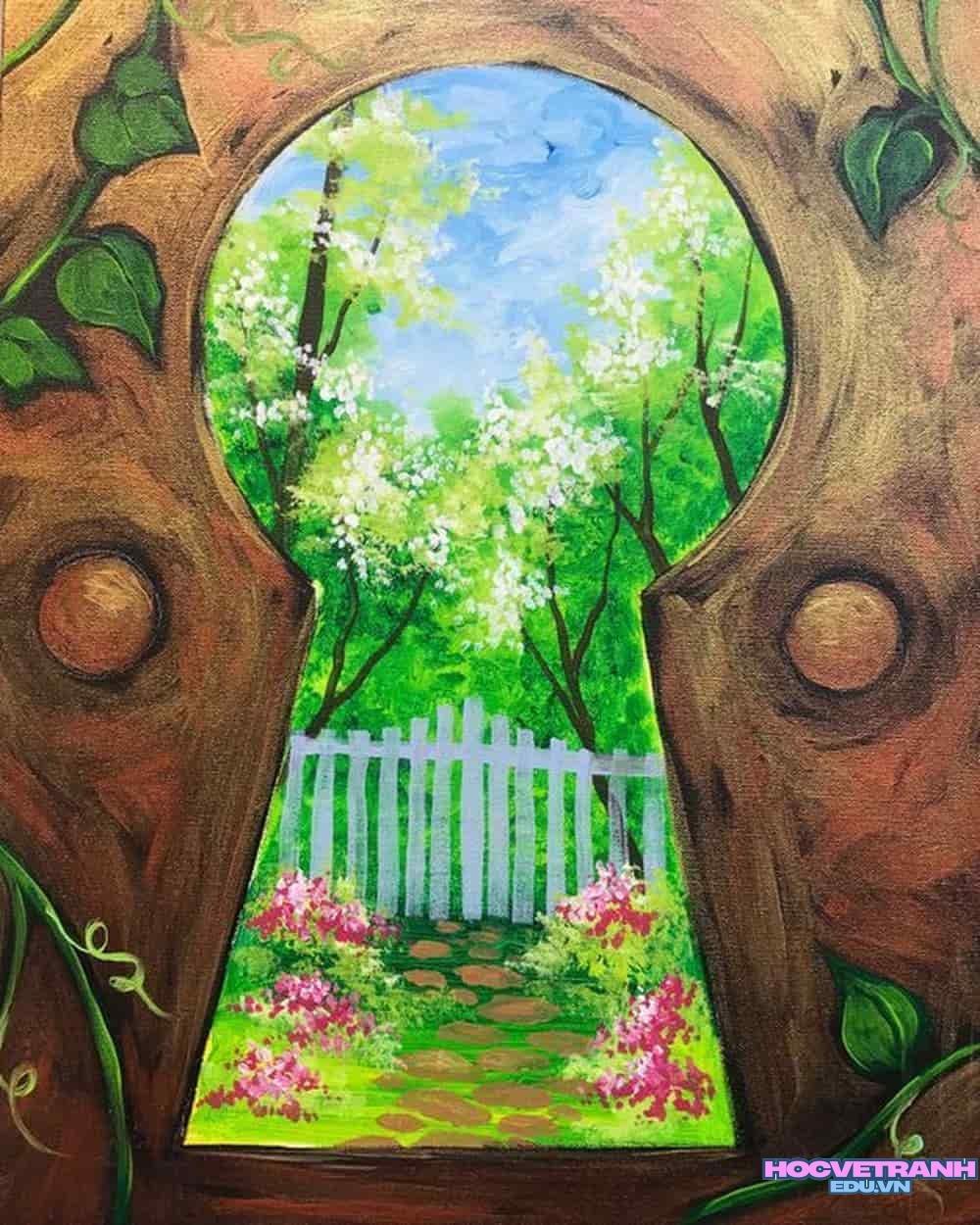 Vẽ tranh 3d thiên nhiên