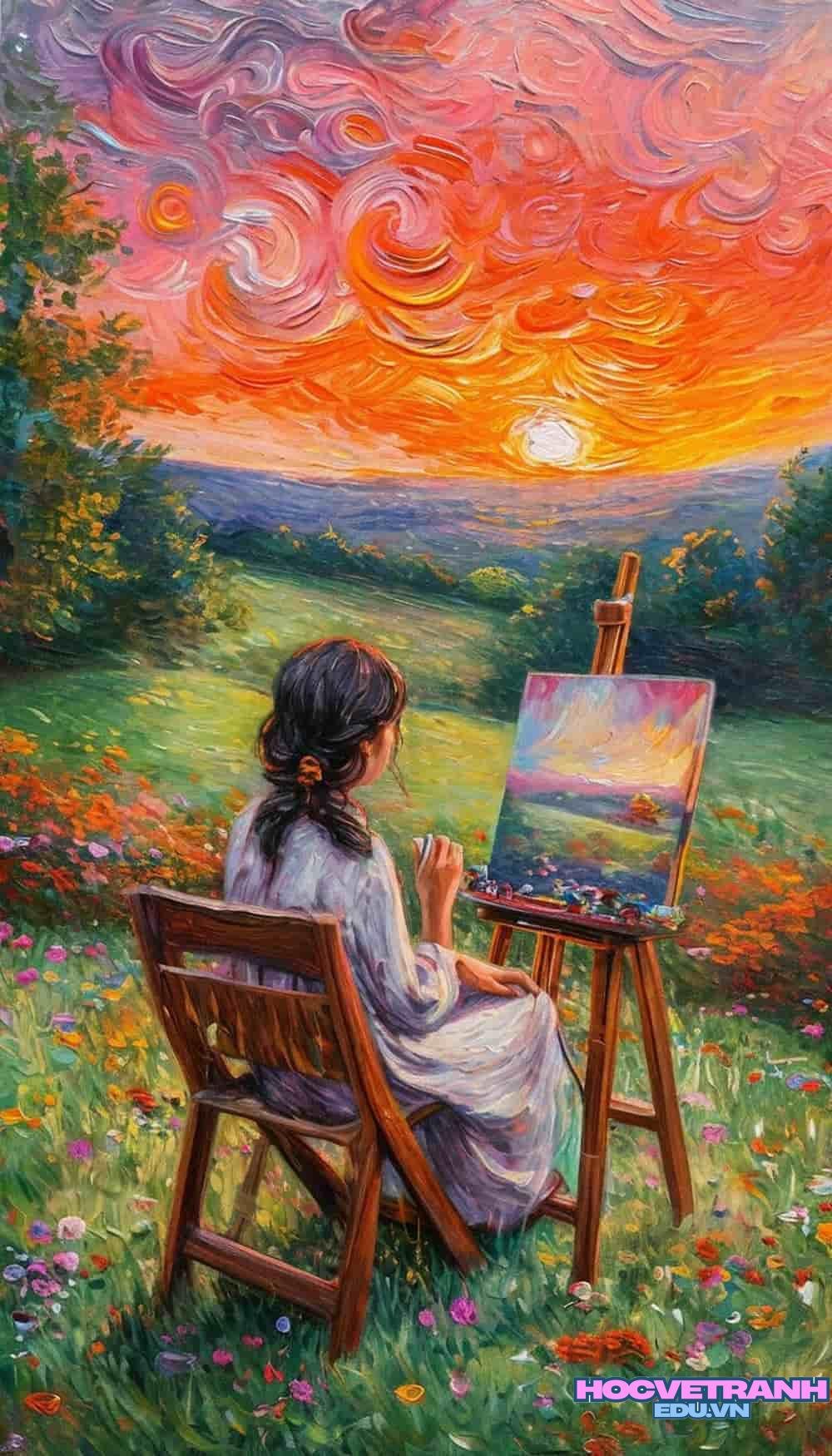 Vẽ tranh acrylic nghệ thuật