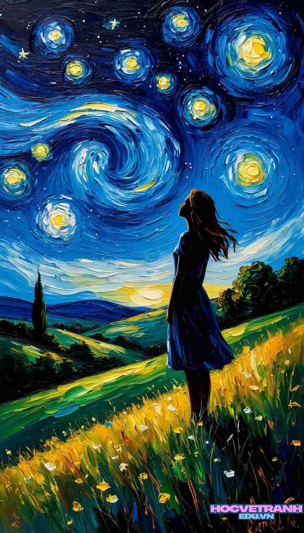 Vẽ tranh acrylic phong cảnh