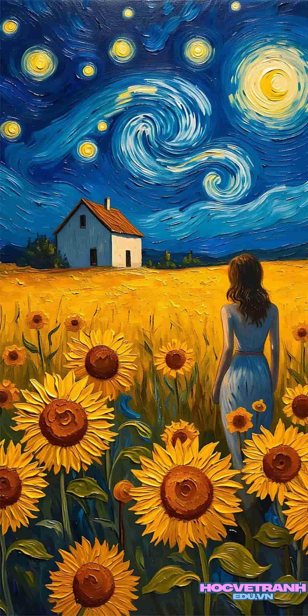 Vẽ tranh acrylic trừu tượng