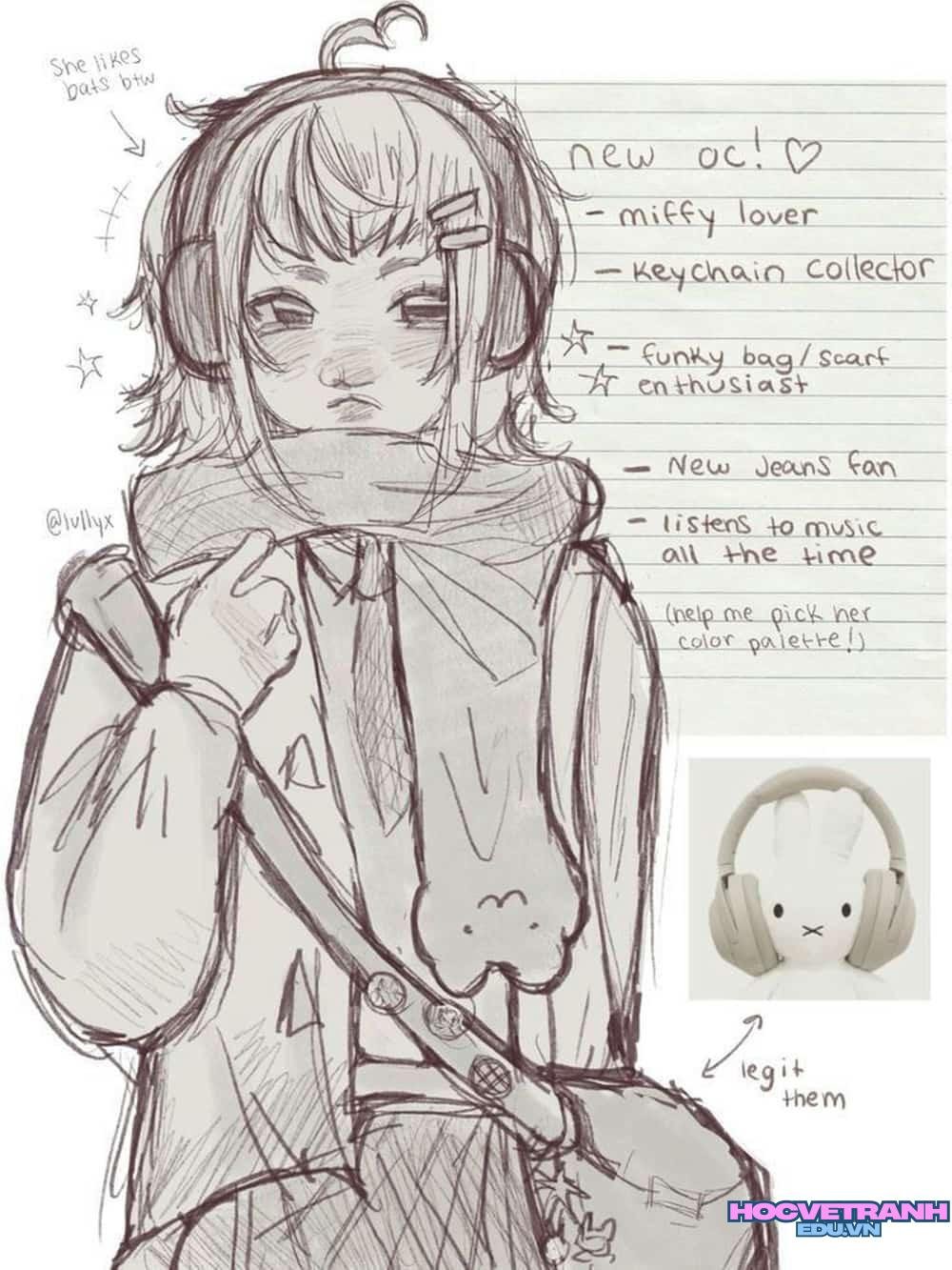 Vẽ tranh anime nữ đẹp