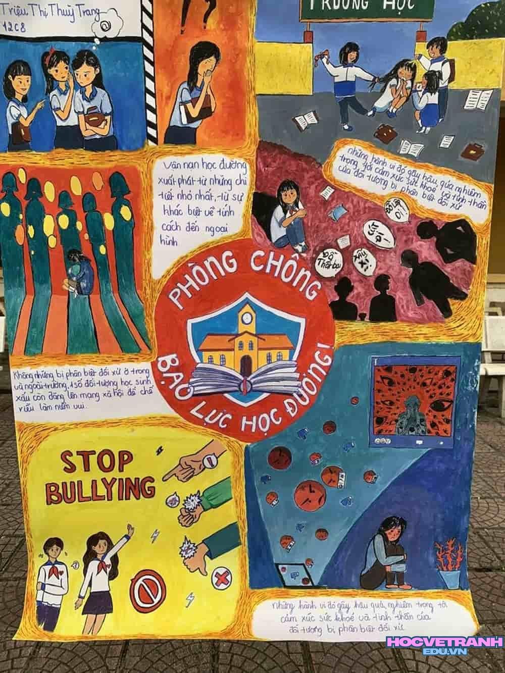 Vẽ tranh bạo lực bạn