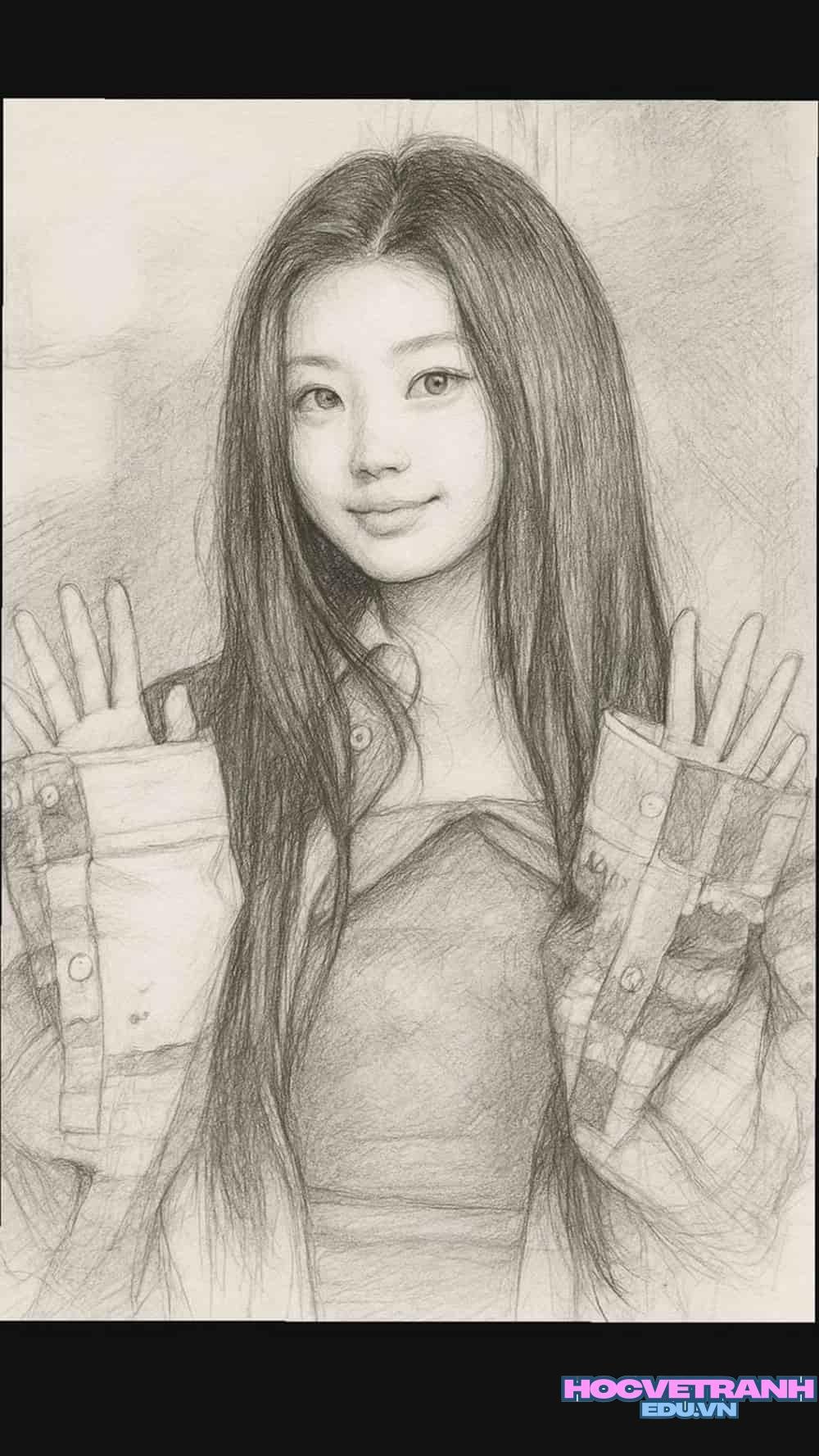 Vẽ tranh chân dung mẹ