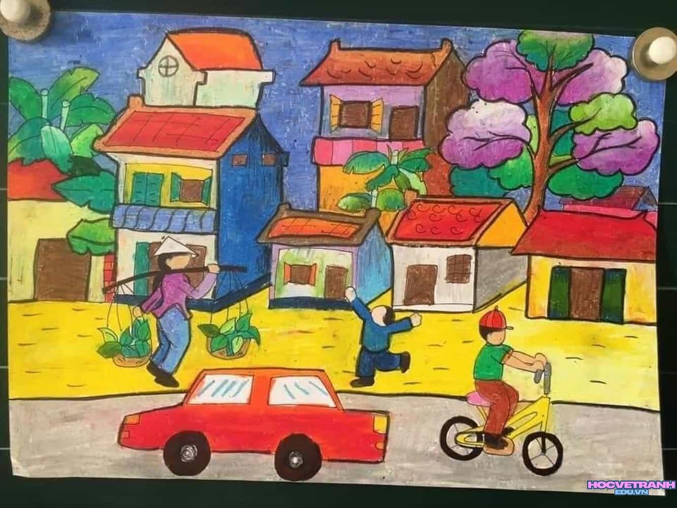 Vẽ tranh giao thông đường