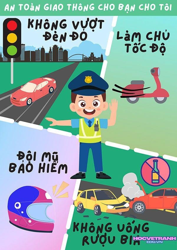 Vẽ tranh giao thông học