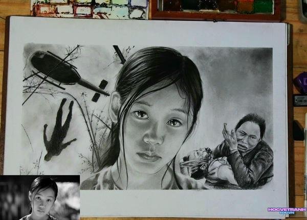 ảnh chân dung vẽ