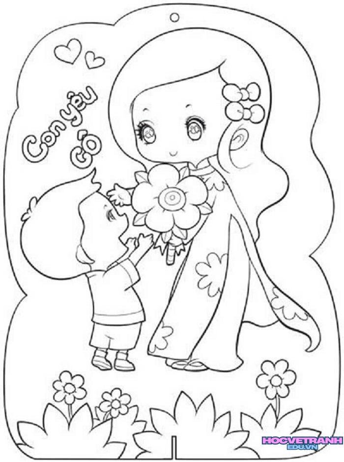 ảnh tranh tô màu 20 11 teacher day siêu đẹp