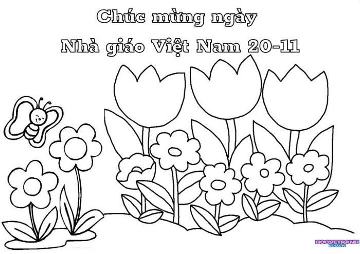 ảnh tranh tô màu 20 11 teacher day ý nghĩa