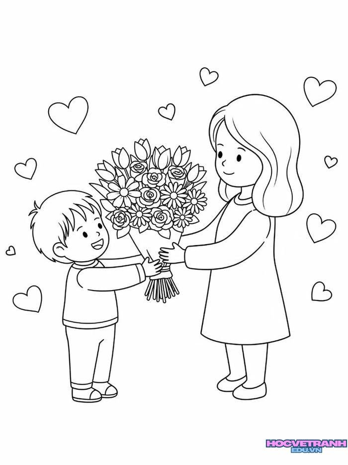 ảnh tranh tô màu 8 3 siêu đẹp