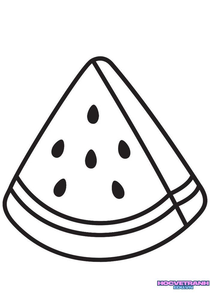 ảnh tranh tô màu các loại quả cute