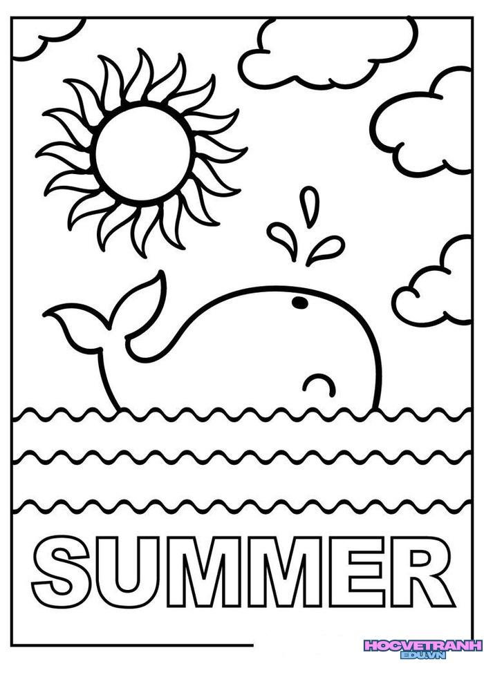 ảnh tranh tô màu các mùa trong năm đẹp