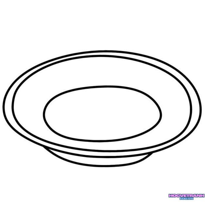 ảnh tranh tô màu cái đĩa cực đẹp