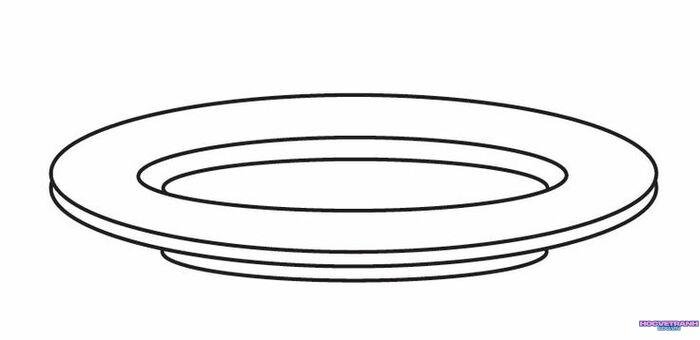 ảnh tranh tô màu cái đĩa đẹp cute