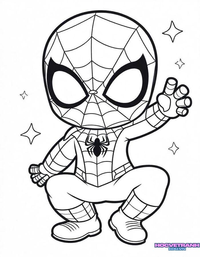 ảnh tranh tô màu chibi đẹp