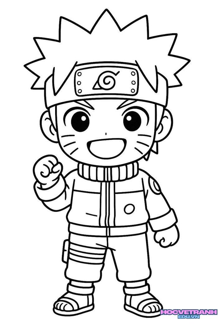 ảnh tranh tô màu chibi siêu đẹp