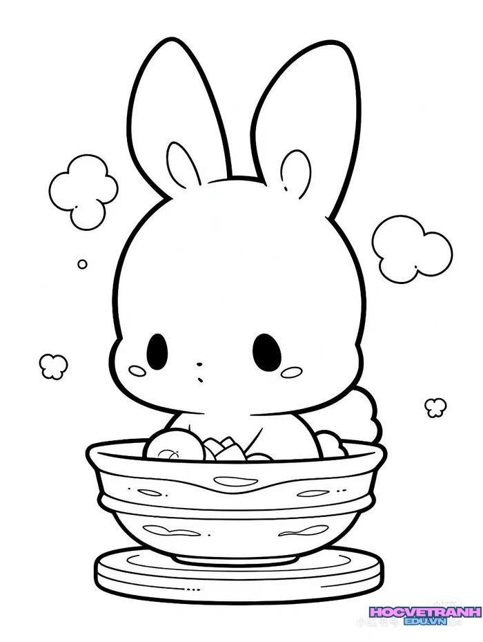 ảnh tranh tô màu chibi xinh nhất