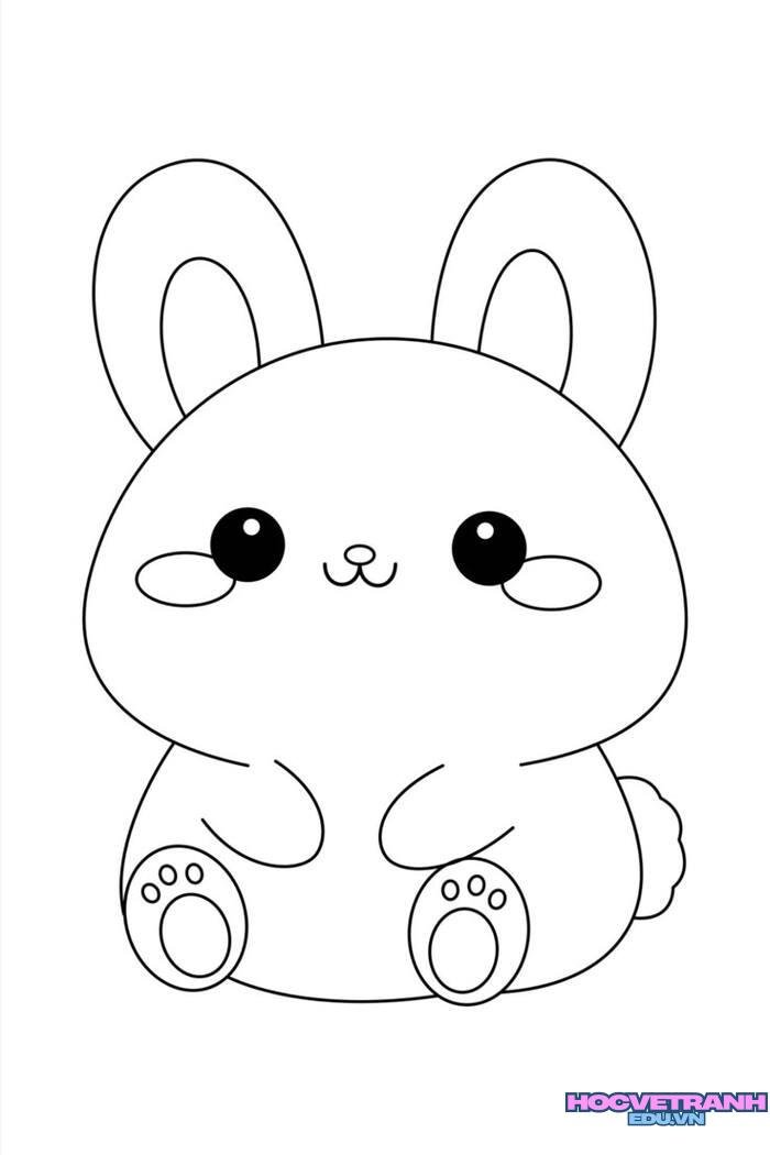 ảnh tranh tô màu chibi xinh xỉu