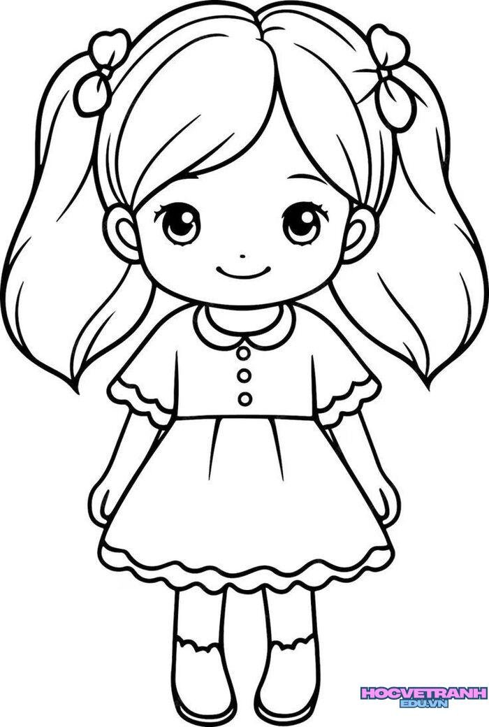 ảnh tranh tô màu chủ đề bản thân cực đẹp