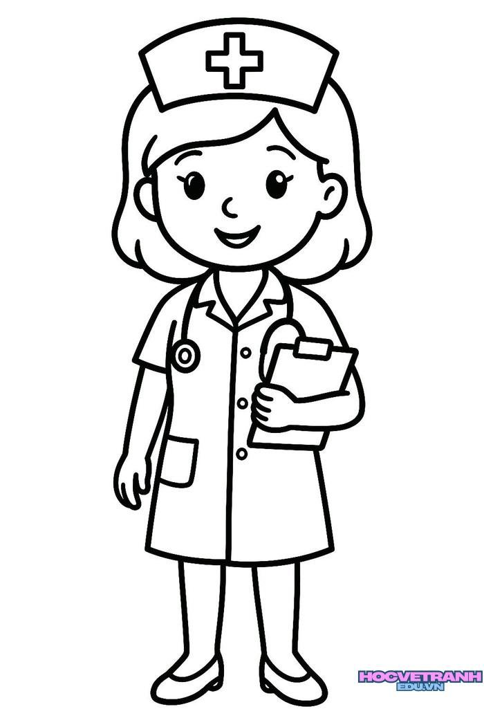 ảnh tranh tô màu chủ đề nghề nghiệp đẹp nhất