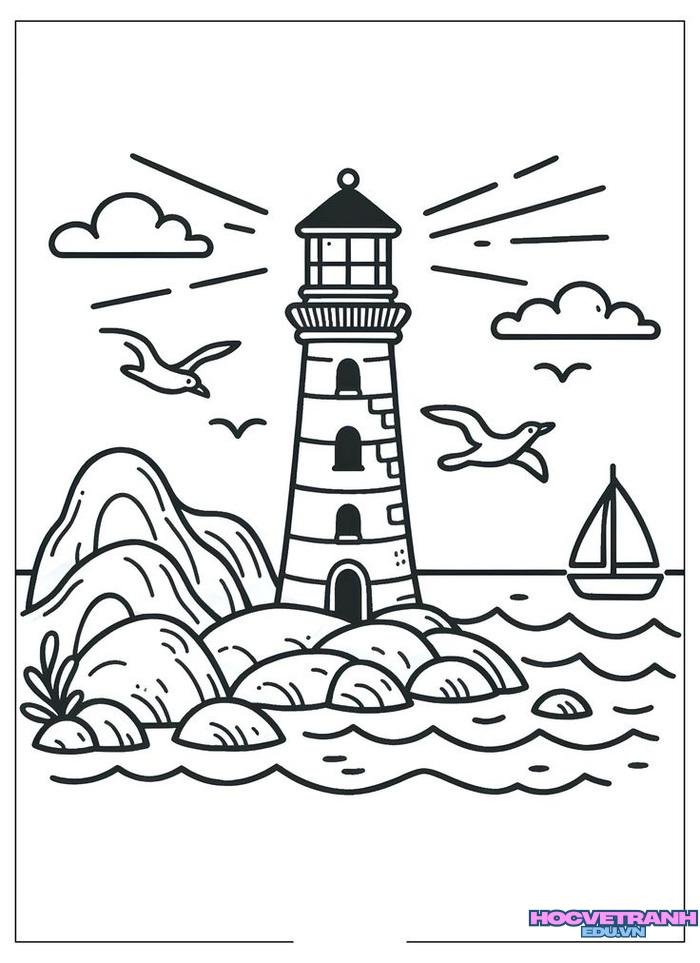 ảnh tranh tô màu chủ đề quê hương đất nước siêu ý nghĩa