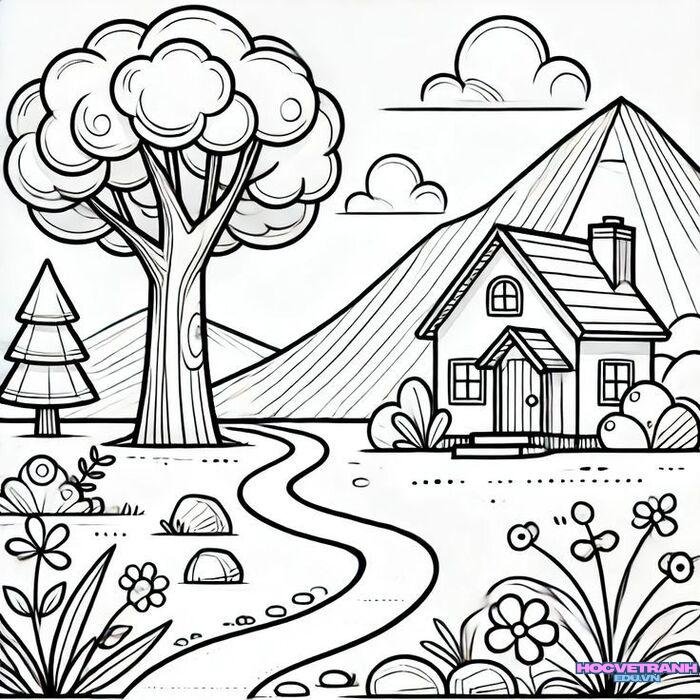 ảnh tranh tô màu chủ đề quê hương đất nước ý nghĩa nhất