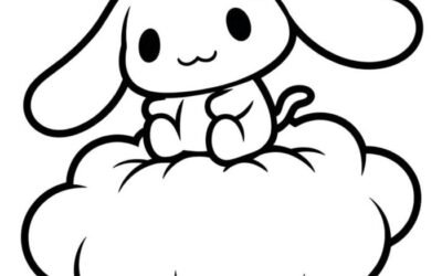 ảnh tranh tô màu cinnamoroll xinh nhất