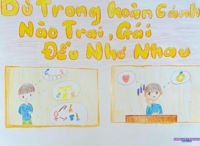 ảnh vẽ tranh bình đẳng giới