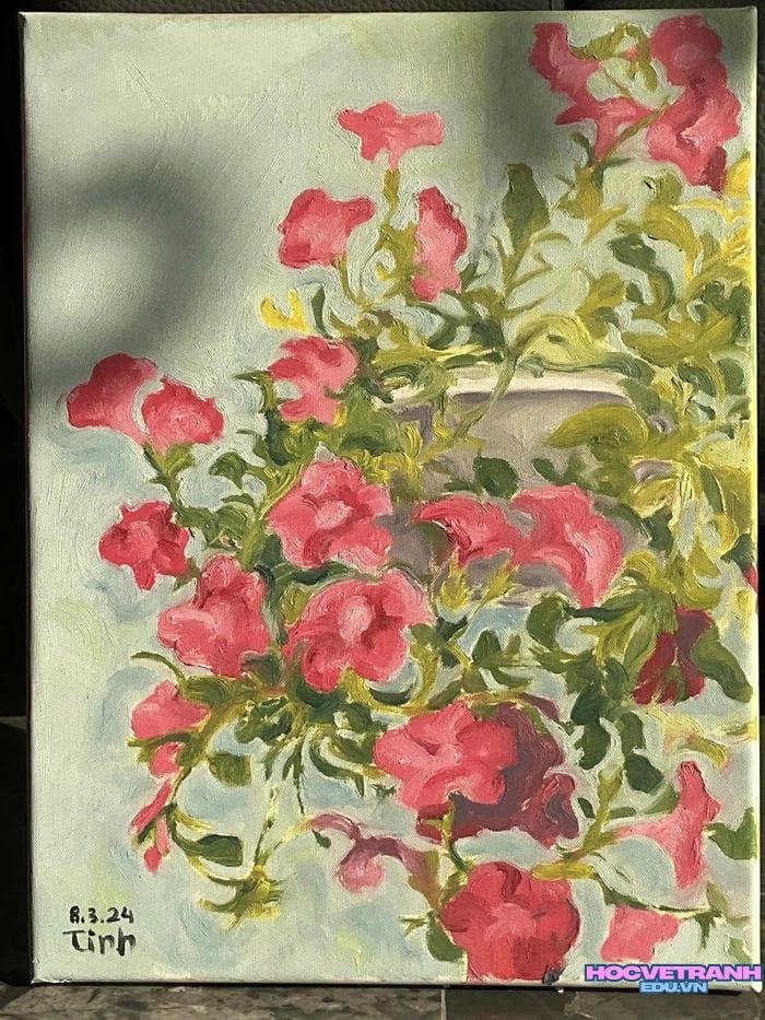 cách vẽ tranh acrylic đơn giản