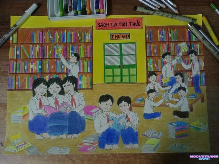 cách vẽ tranh ngày 20 11 đơn giản