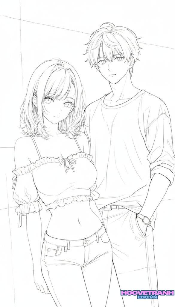 chibi tranh tô màu blackpink