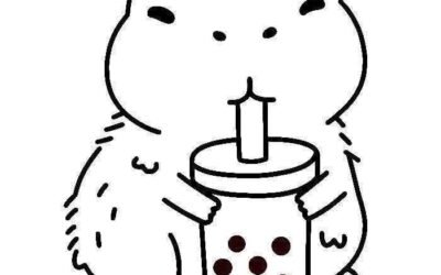 hình ảnh tranh tô màu capybara cute nhất