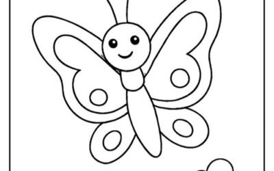 hình ảnh tranh tô màu con bướm xinh nhất