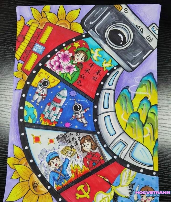 hình ảnh vẽ tranh chuyển động