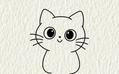 hình ảnh vẽ tranh con mèo