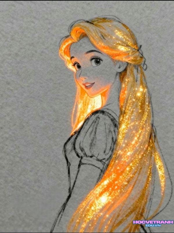 hình ảnh vẽ tranh công chúa