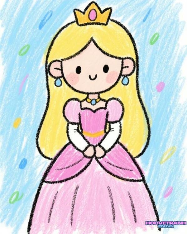 hinh ve cong chua elsa