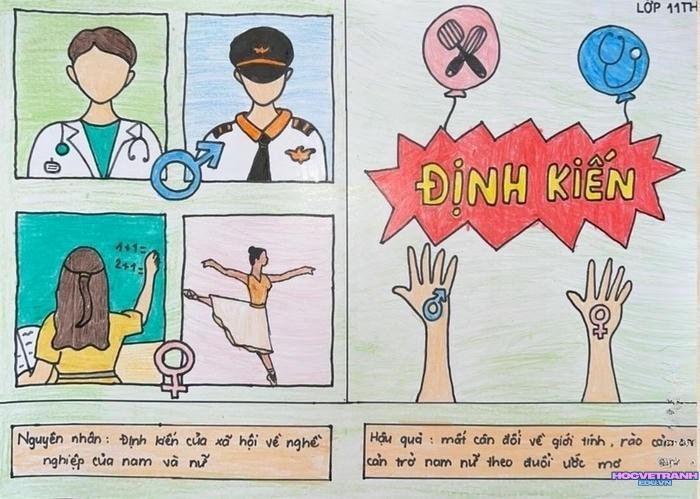 hình vẽ tranh bình đẳng giới