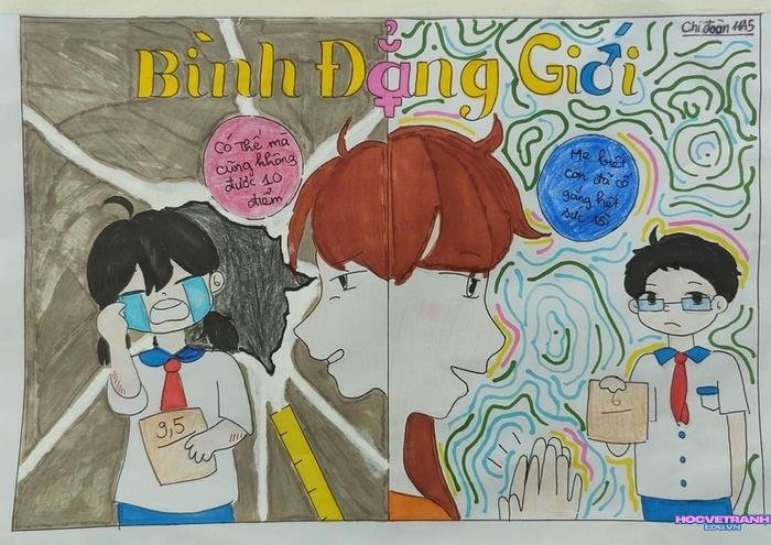 hinh vẽ tranh bình đẳng giới