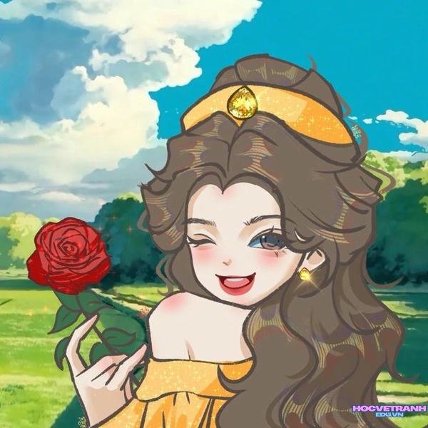 hình vẽ tranh công chúa